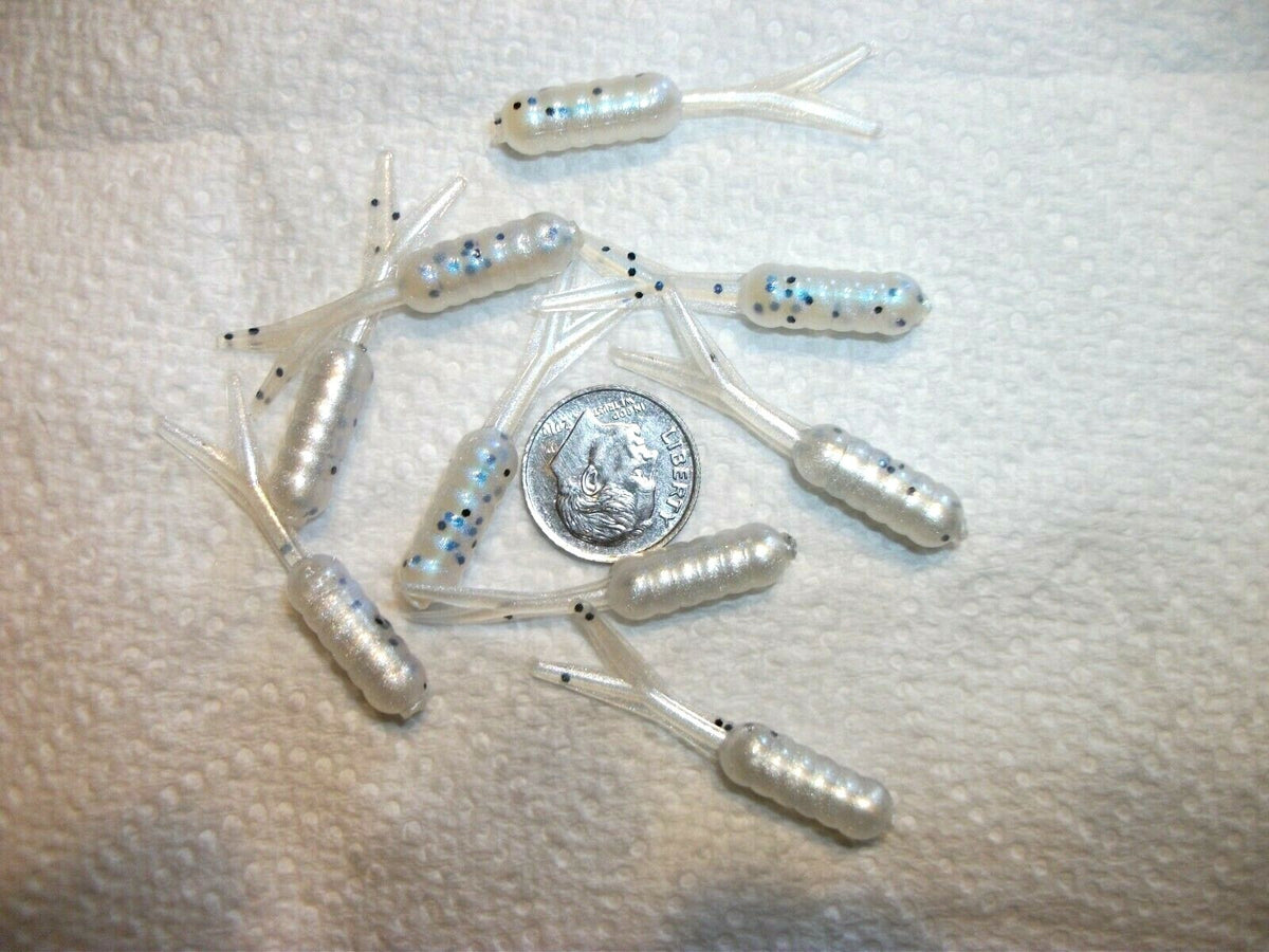 Soft Plastic Crappie and Panfish Lure Set - 1.5 Inch Jigs & Flukes for Freshwater Fishing