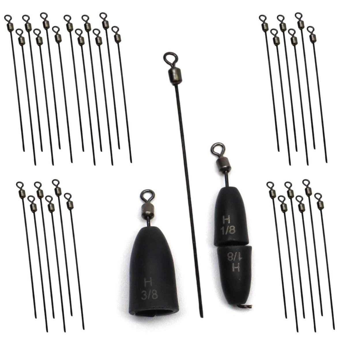 Fishing Rig Wires for Free Rig Conversion – 30 Pack
