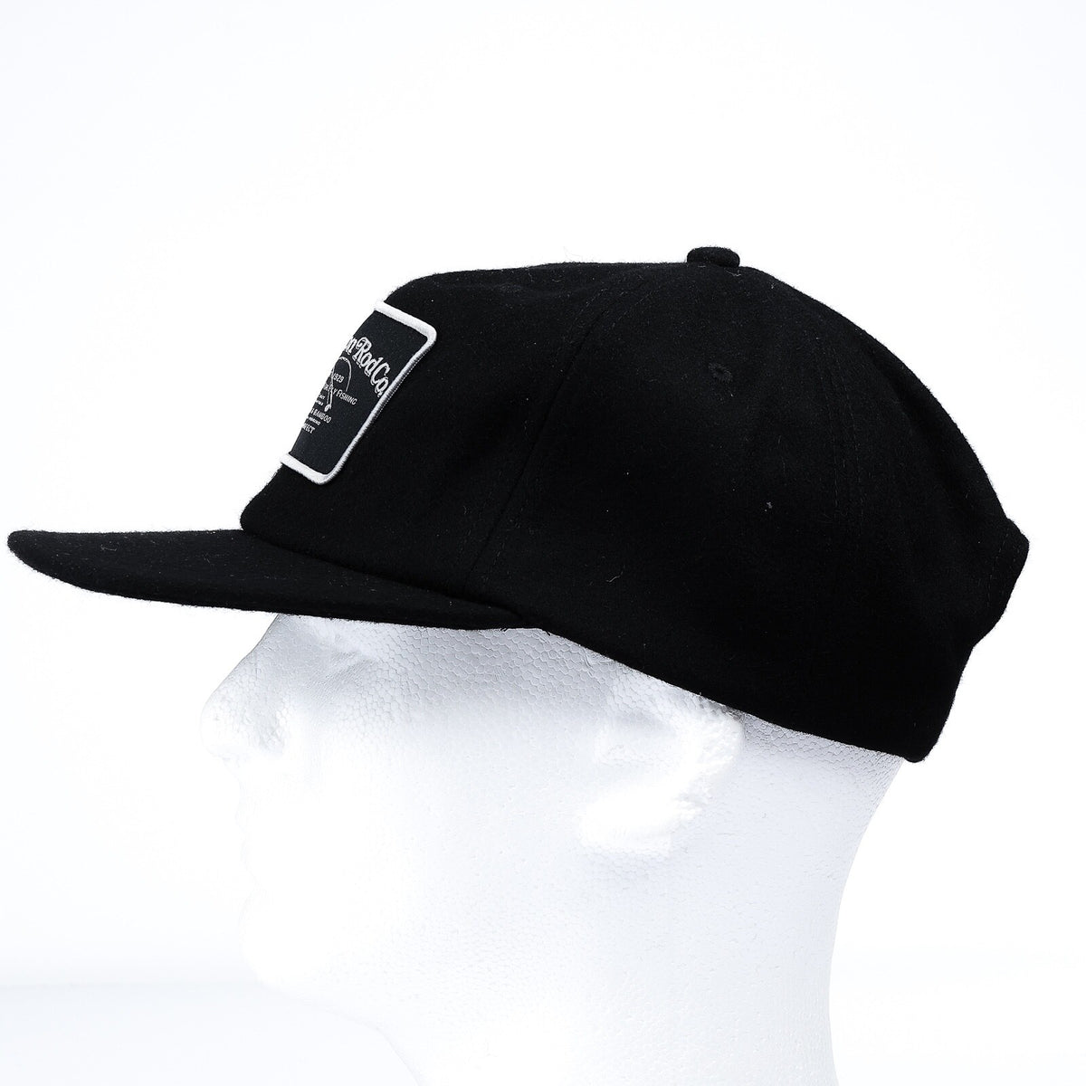 Winston Powerful Perfect Hat - Wool & Polyester Black Sun Hat with Custom Patch