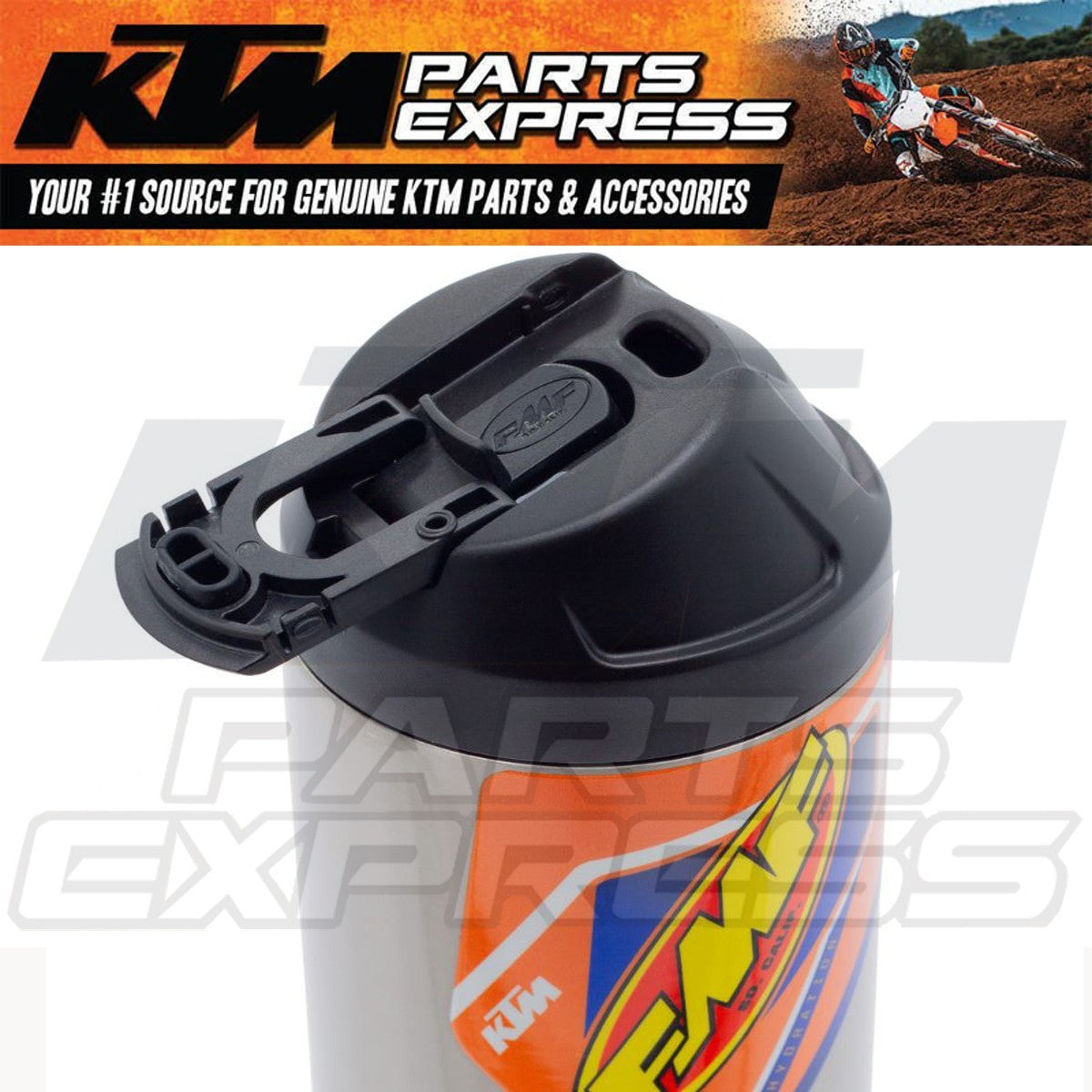 20oz Stainless Steel Water Bottle with Leakproof Cap - KTM FMF Inspired Design