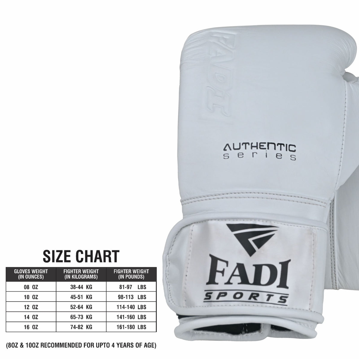 16oz Boxing Gloves 2 Pairs - White Leather MMA Sparring Gear