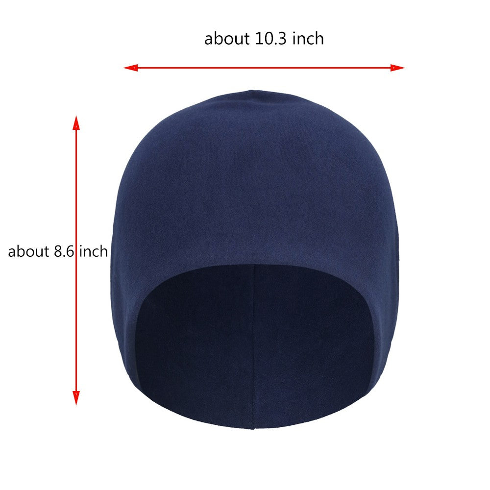 Microfleece Skull Cap Winter Beanie Hat Windproof Warm for Men Women