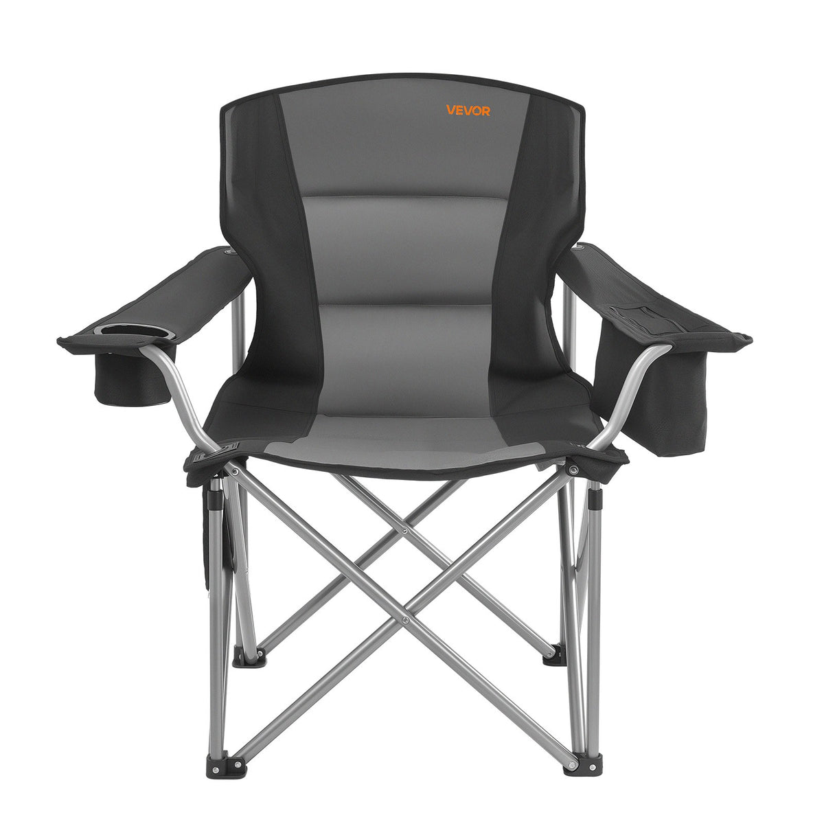 Oversized Camping Chair Set with Cup Holder and Cooler Bag - 2 Pack