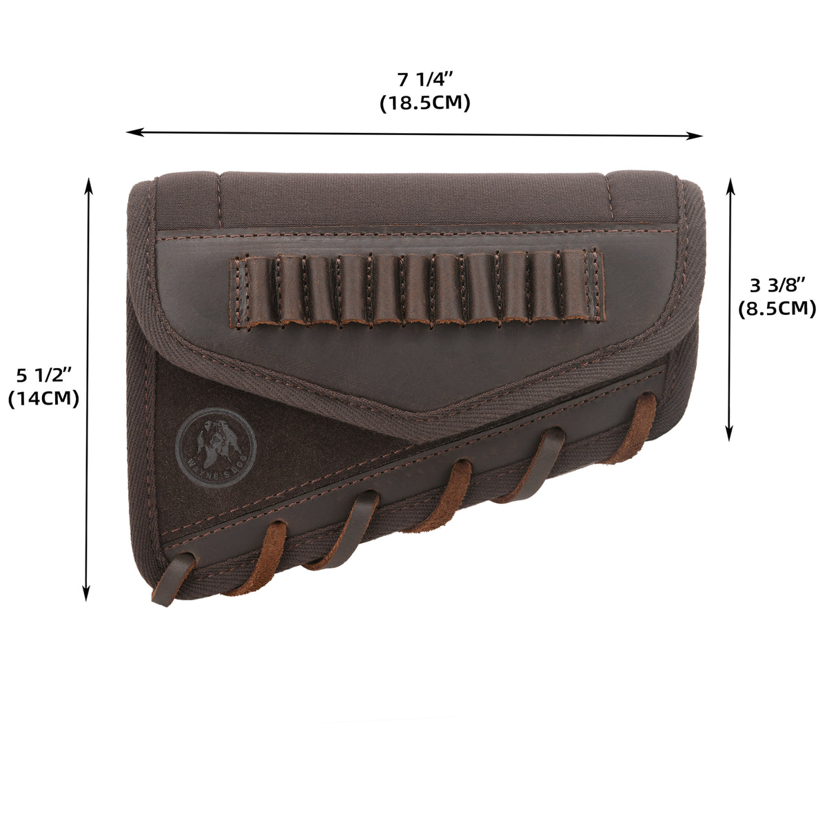 Leather Rifle Cheek Rest Recoil Pad for Hunting & Shooting