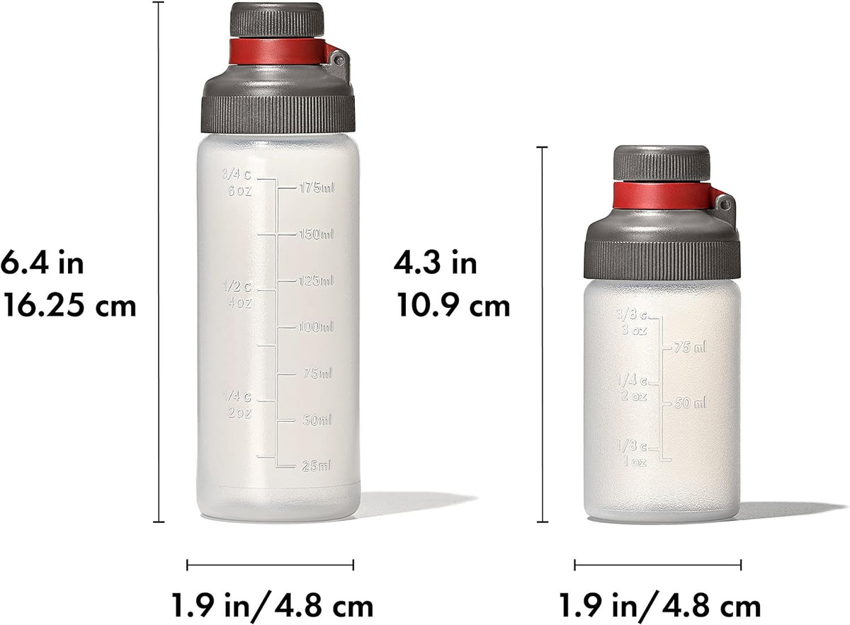 Leakproof Outdoor Squeeze Bottle Set - Reusable Condiment & Liquid Dispenser