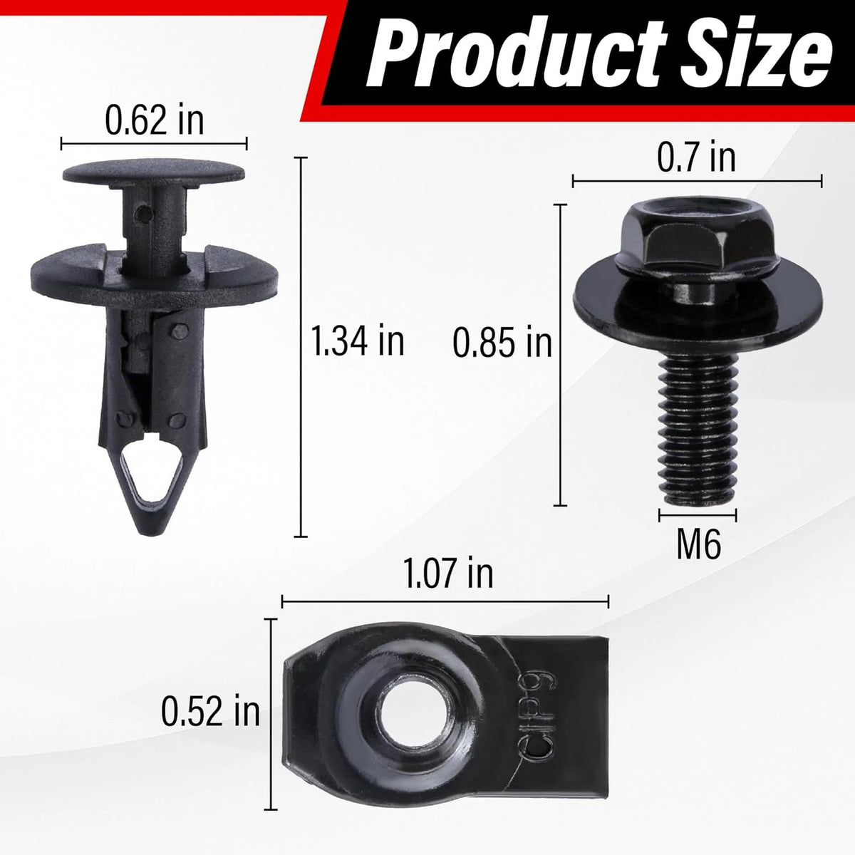 45PCS Vehicle Body Fastener Set for Engine Splash Shields & Bumpers