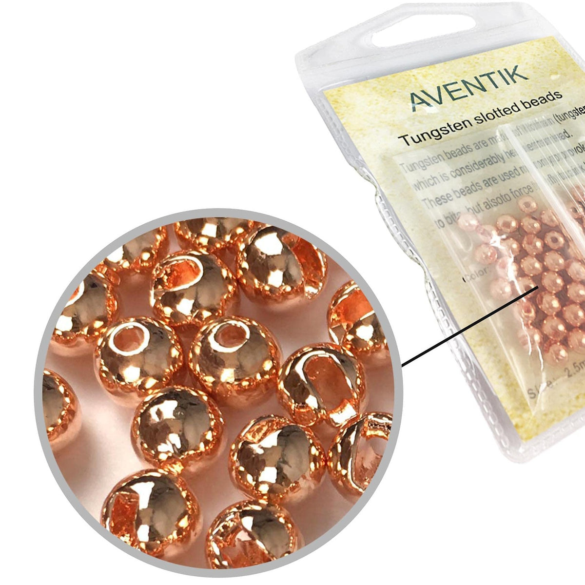 Fly Tying Beads Set - Tungsten Slotted Jig Hooks for Fly Fishing, 10 Colors, 5 Sizes