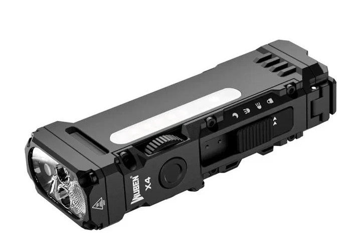 Rechargeable Waterproof Impact-Resistant Tactical Flashlight with Turbo Moon Mode