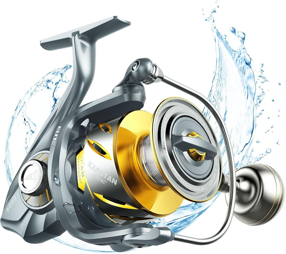 Saltwater Spinning Fishing Reel 55LB Drag Heavy Duty Corrosion-Resistant