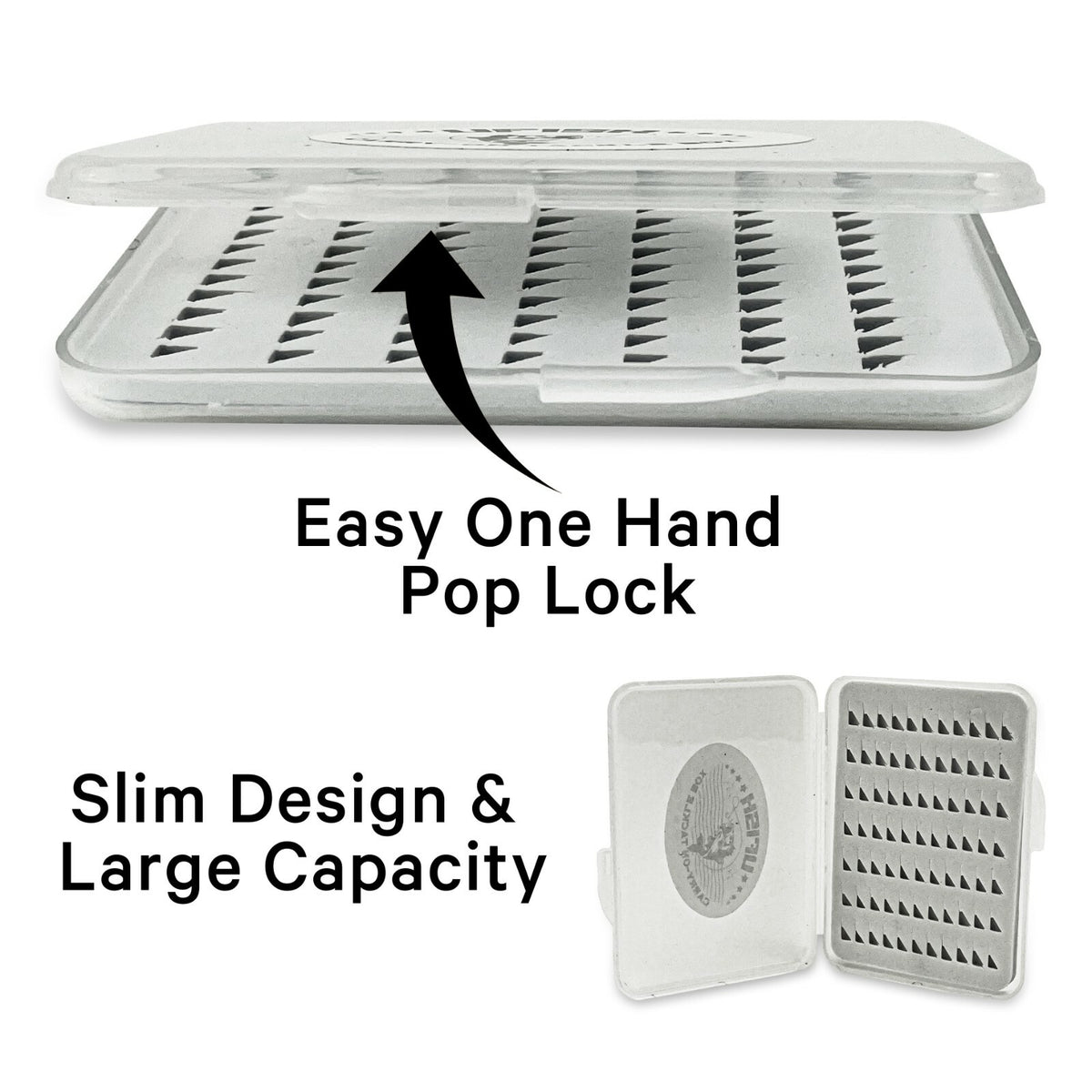 Fly Fishing Box Organizer Set of 3 - Tackle Storage for Flies and Lures