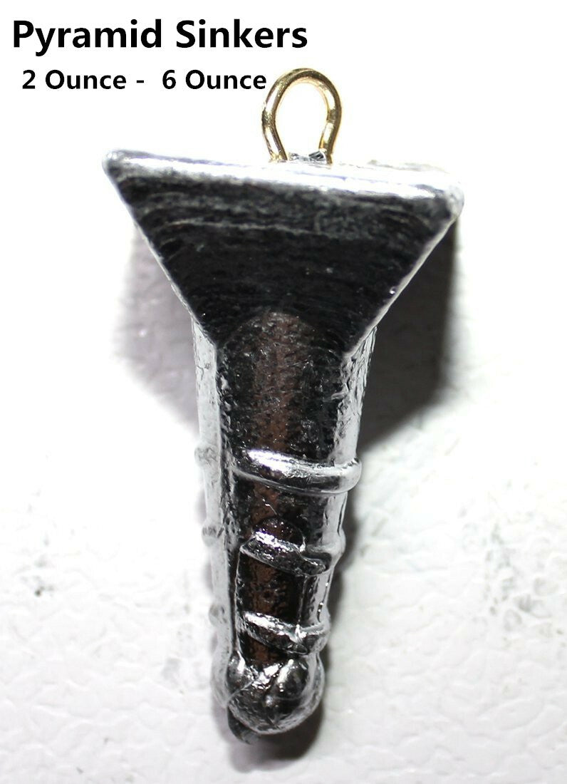 Fishing Sinkers Pyramid Sinkers Assorted Weights 5 LB for Surf Fishing