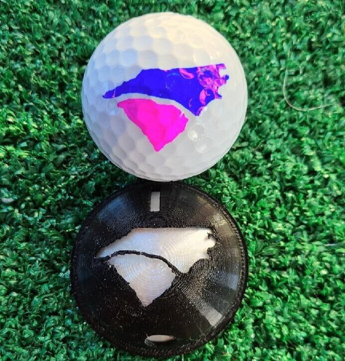 Custom Golf Ball Marker Stencil with Alignment Line & Circle | Personalize Your Golf Accessories