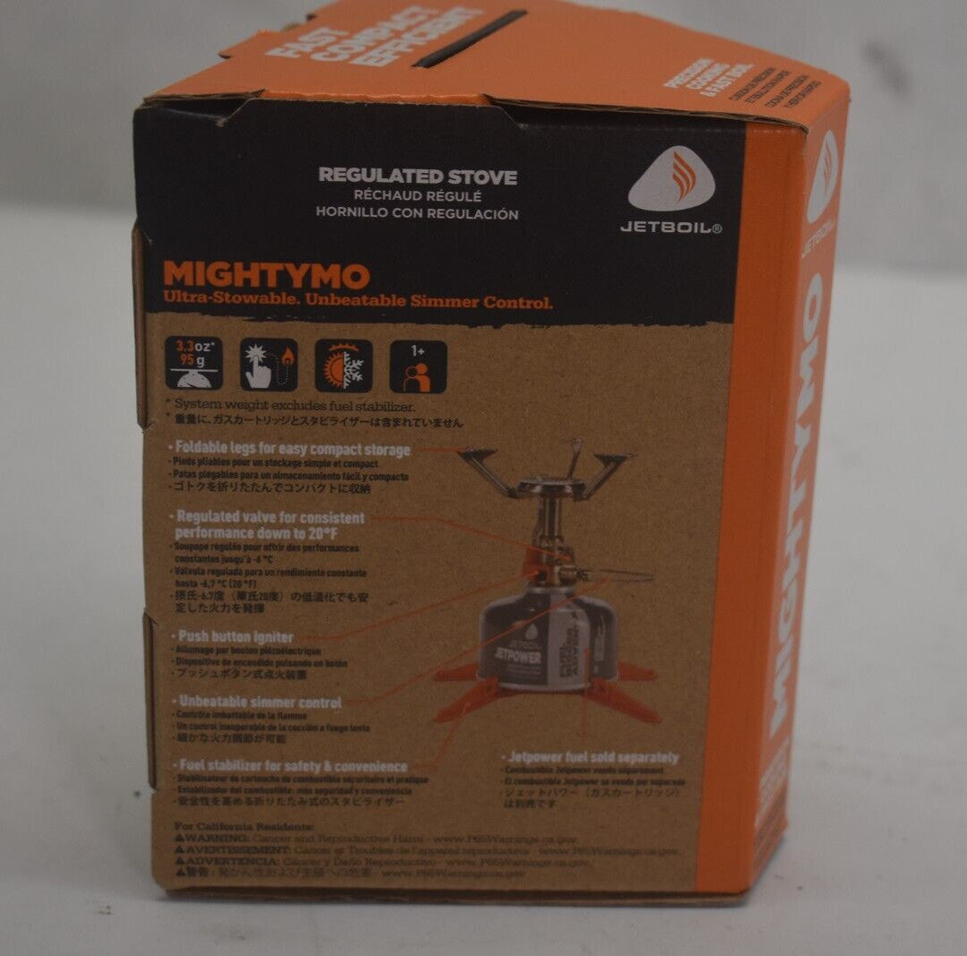 Jetboil MightyMo Single Burner Lightweight Camping Stove for Backpacking