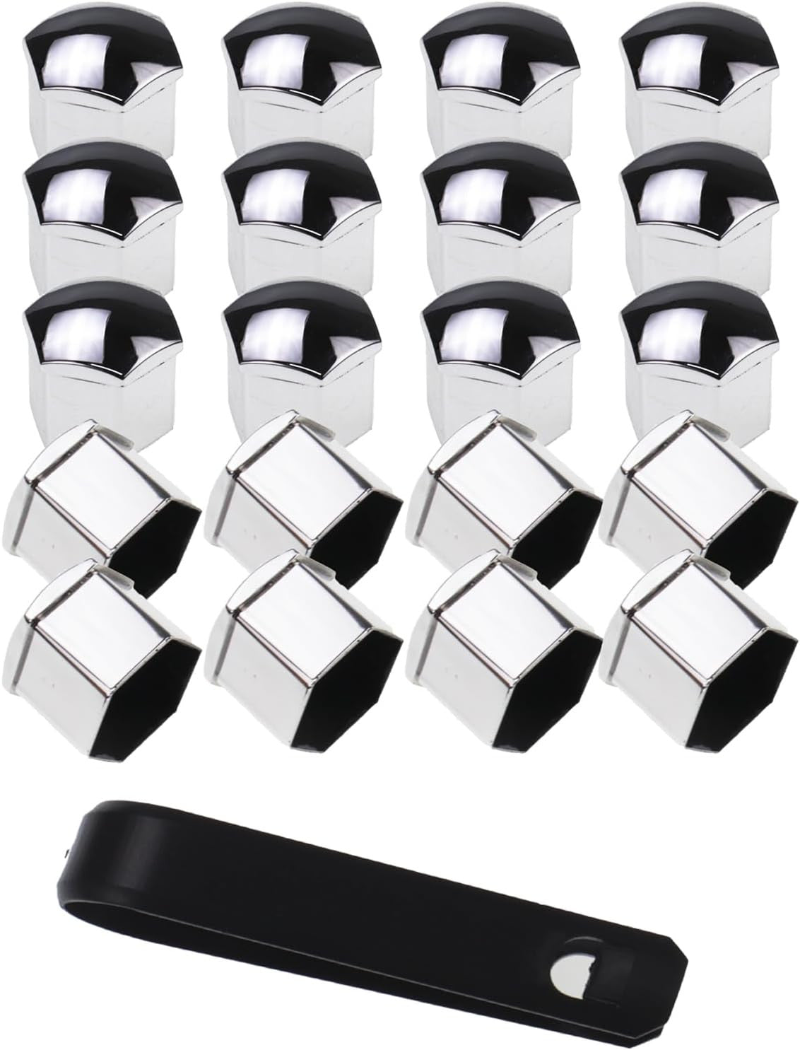 20 Pcs Silver Wheel Lug Nut Covers 17mm Anti-Rust Car Tire Bolt Caps