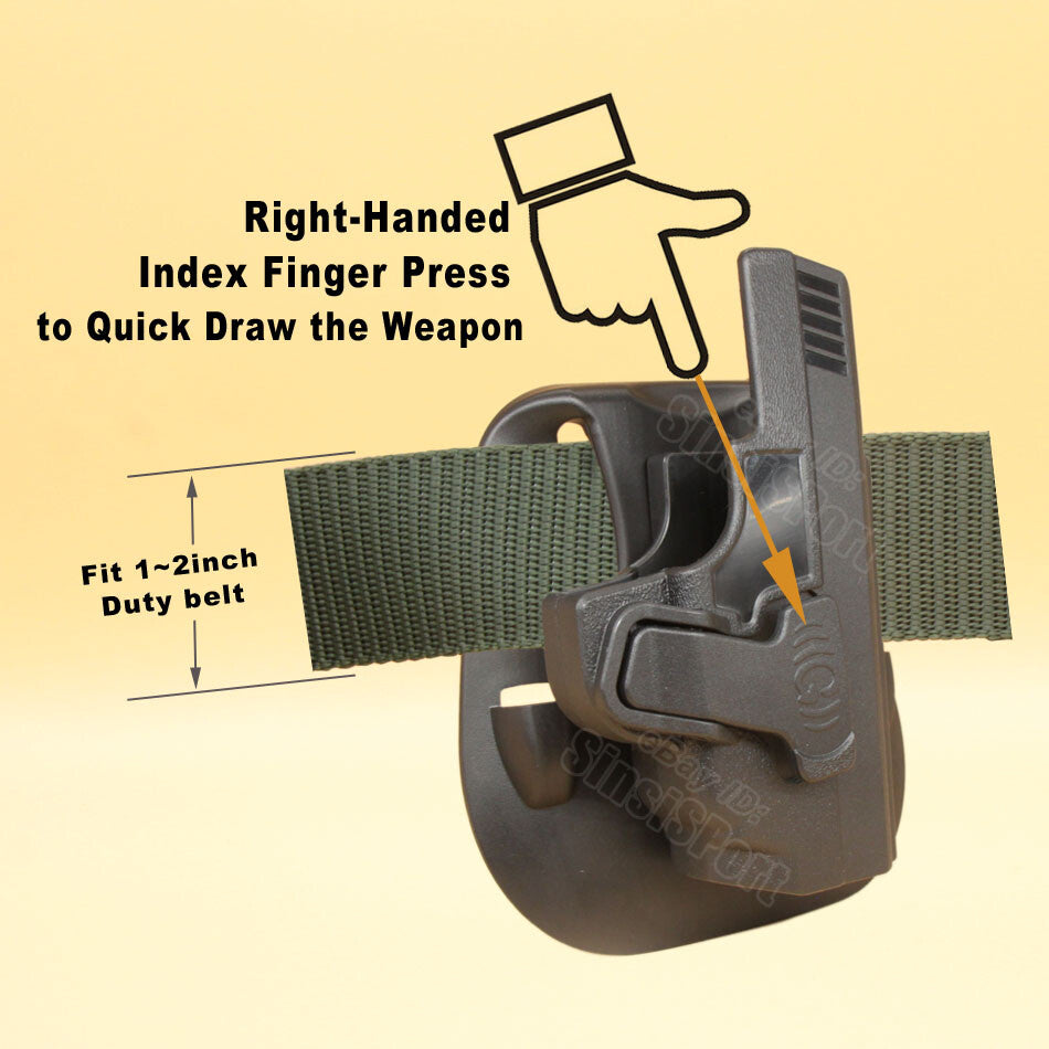M&P Bodyguard 380 Holster with Paddle for Smith & Wesson, OWB, Fits Crimson Trace