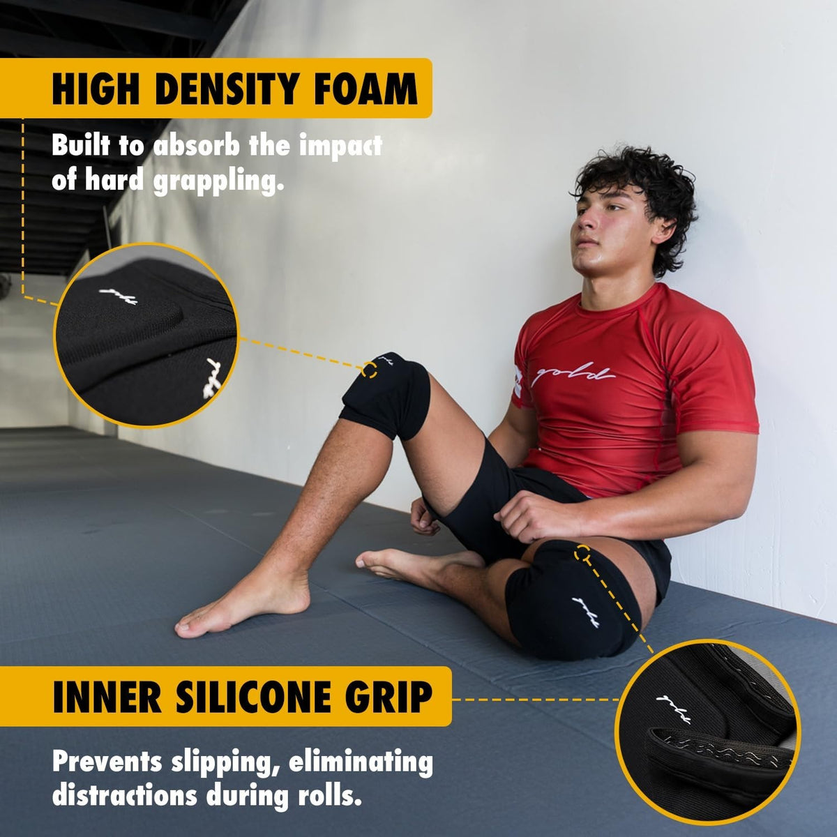X-Large Knee Pads Set for Grappling - Flexible, Low-Profile Protective Gear