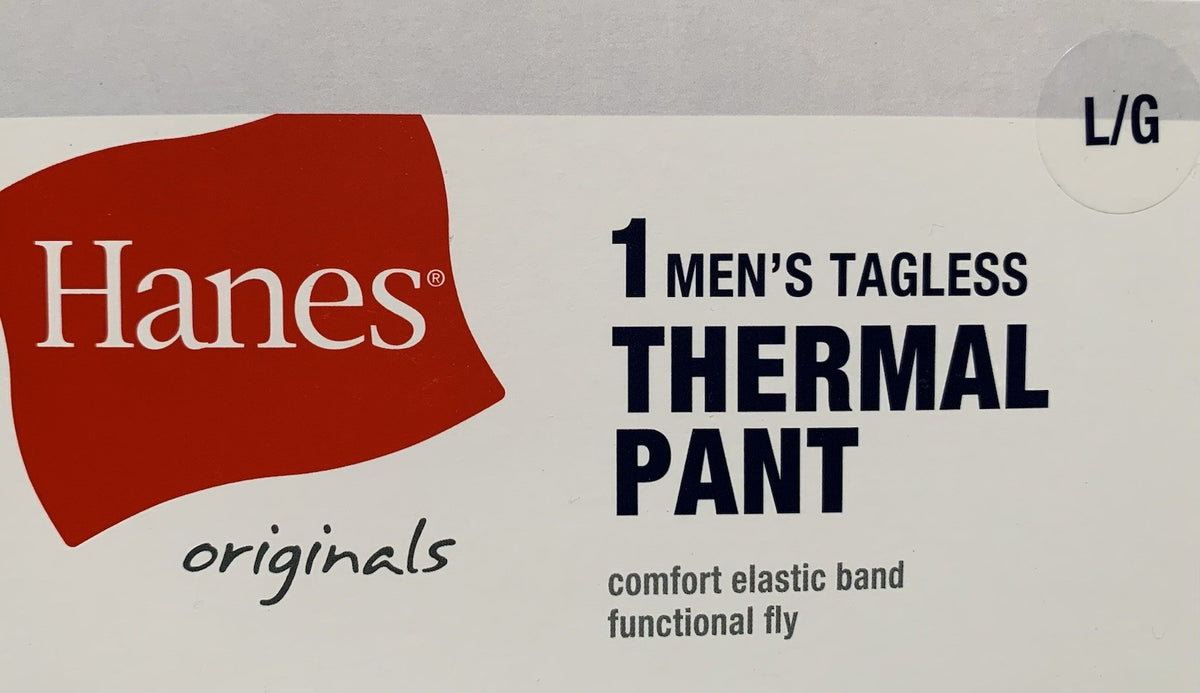 Men's Thermal Base Layer Pants Gray Size Large Tagless Warm Clothing