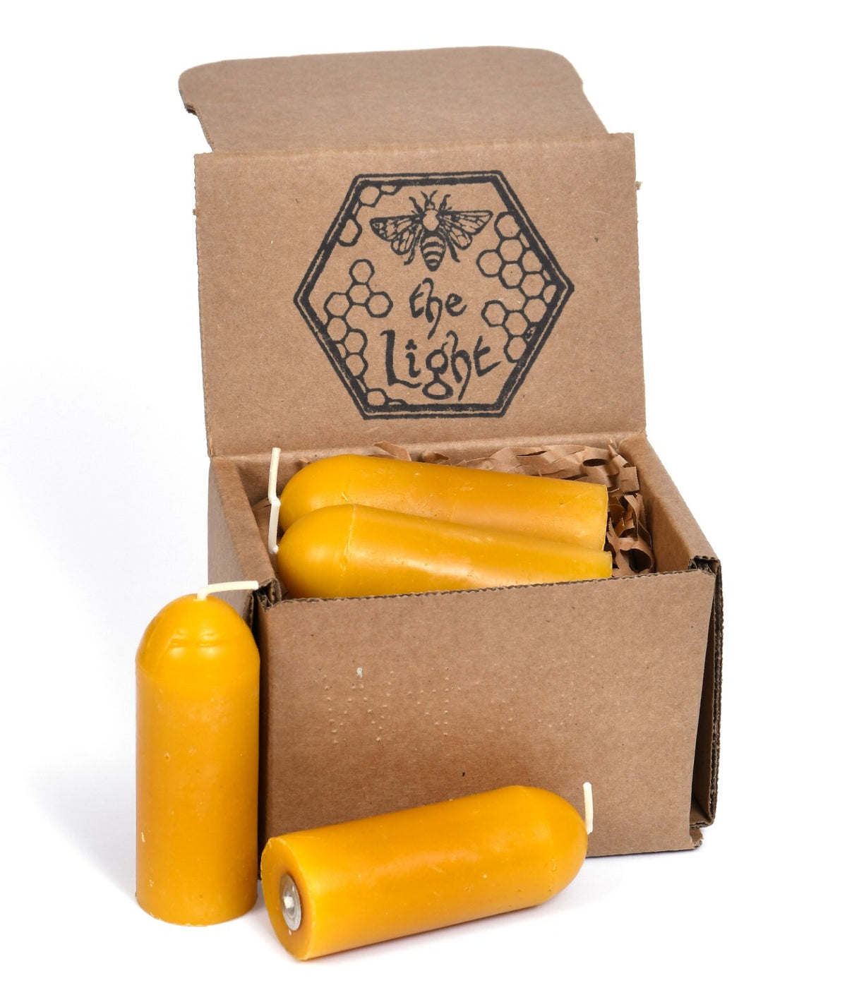 Pure Beeswax Lantern Candles - Unscented, 12-Hour Burn Time, All Natural, Pack Options