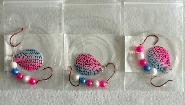 Walleye Crawler Harness Pack with 30 Rigs & Size 3 Colorado Blade - Freshwater Fishing Lures