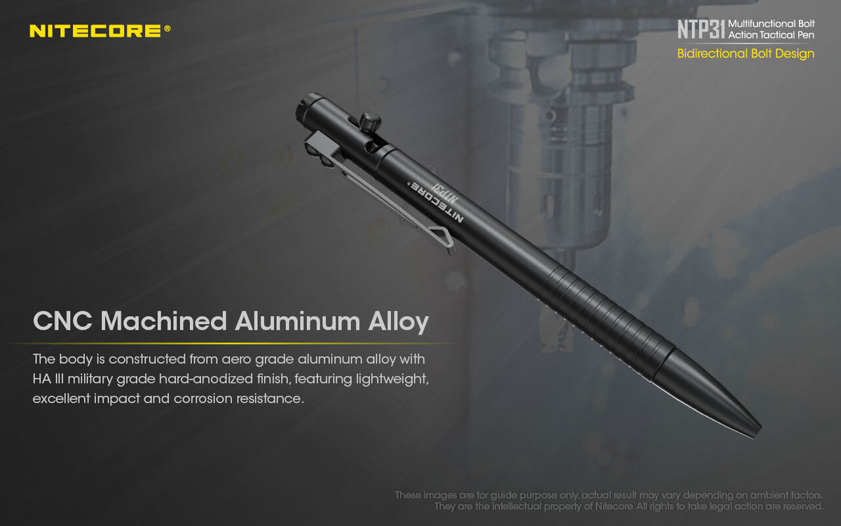 Tactical Pen with Tungsten Tip & Emergency Window Breaker - EDC Self Defense Tool