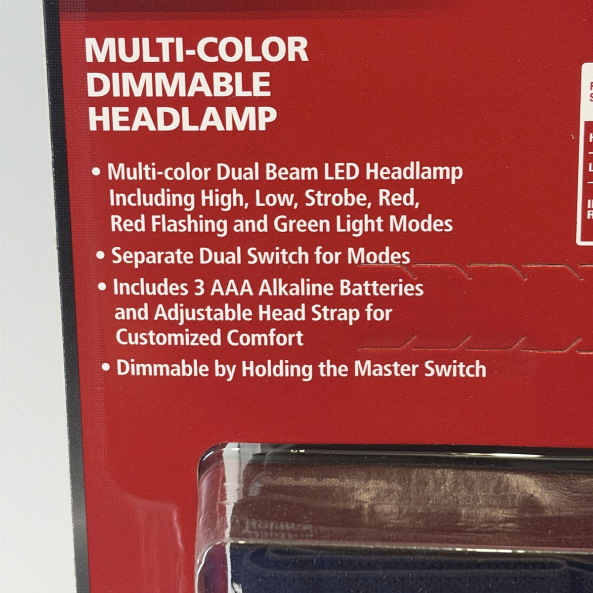 2 Pack Compact Headlamps with Dimmable 550 Lumens, Multi Color & Batteries Included