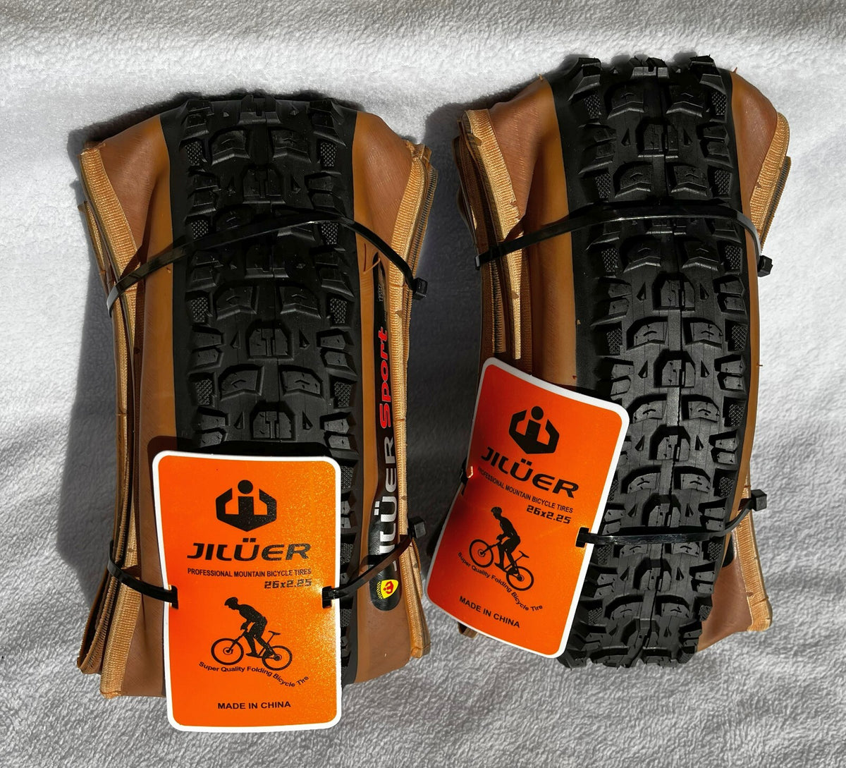 2 Pack Bicycle Tires - 26x1.95, 26x2.25, 27.5x2.10, 29x2.20 | Mountain Bike Tires