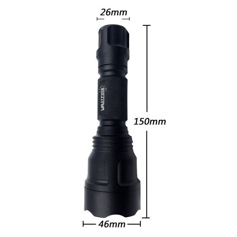 LED Predator Hunting Flashlight with Mount Set for Hog Coyote Varmint
