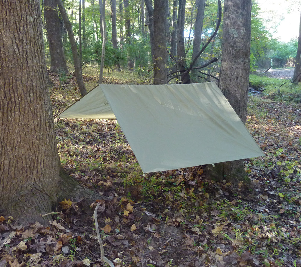 Ultralight Coyote RipStop Nylon Tarp for Camping & Backpacking Shelter