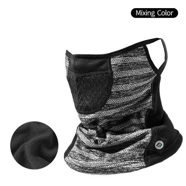 Winter Face Mask Balaclava with Hanging Ear Design Fleece Windproof Neck Gaiter