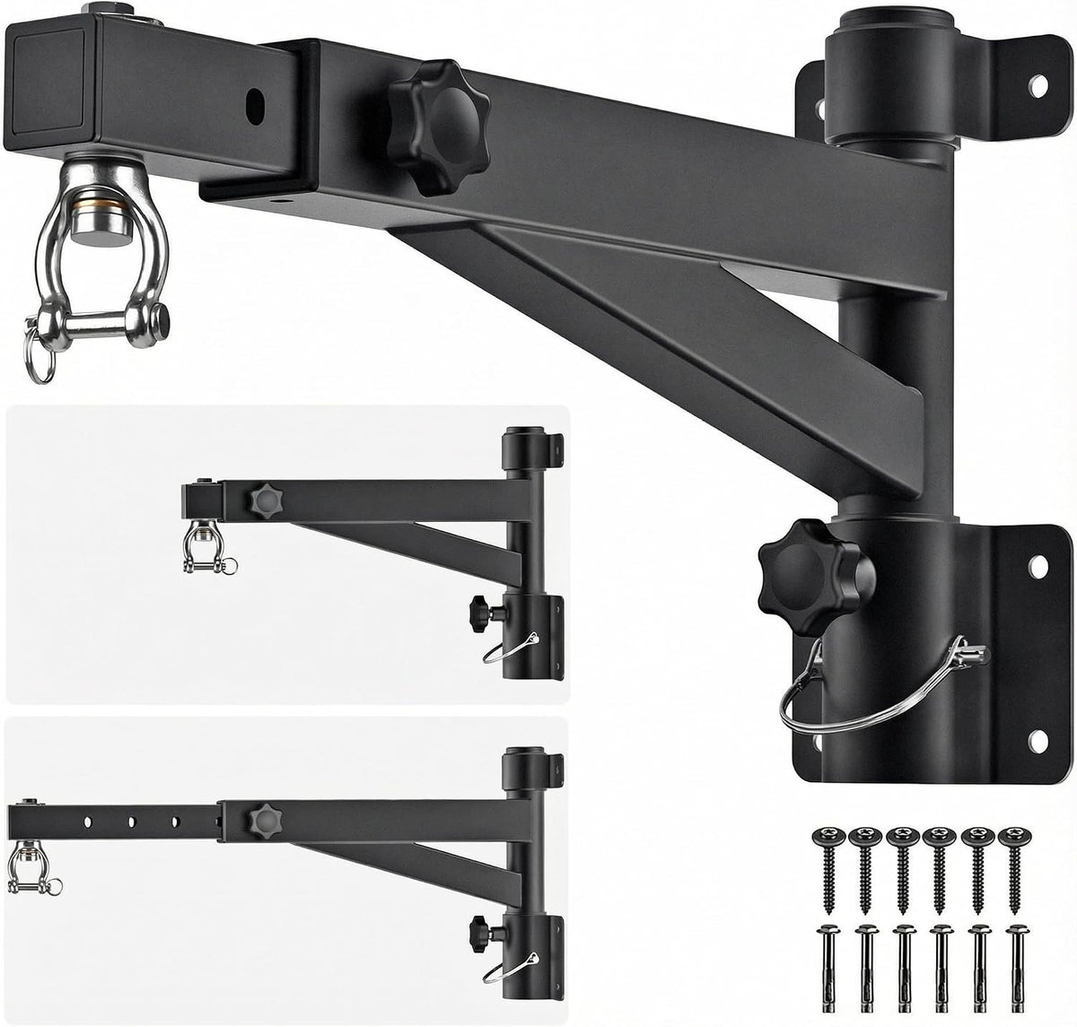 Heavy Duty Wall Mount Punching Bag Bracket with Adjustable & Rotatable Design for Home Gym