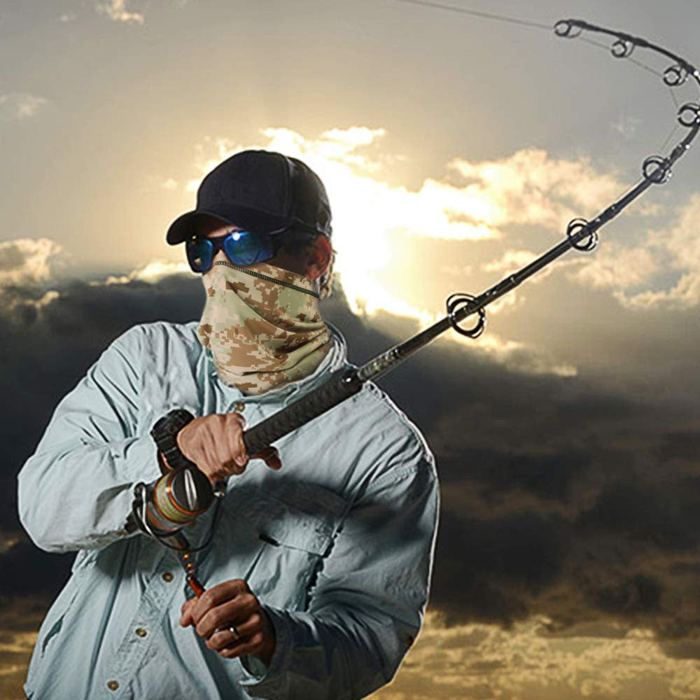 UV Protection Face Mask Neck Gaiter Sun Hood Breathable Multi-Use Headwear