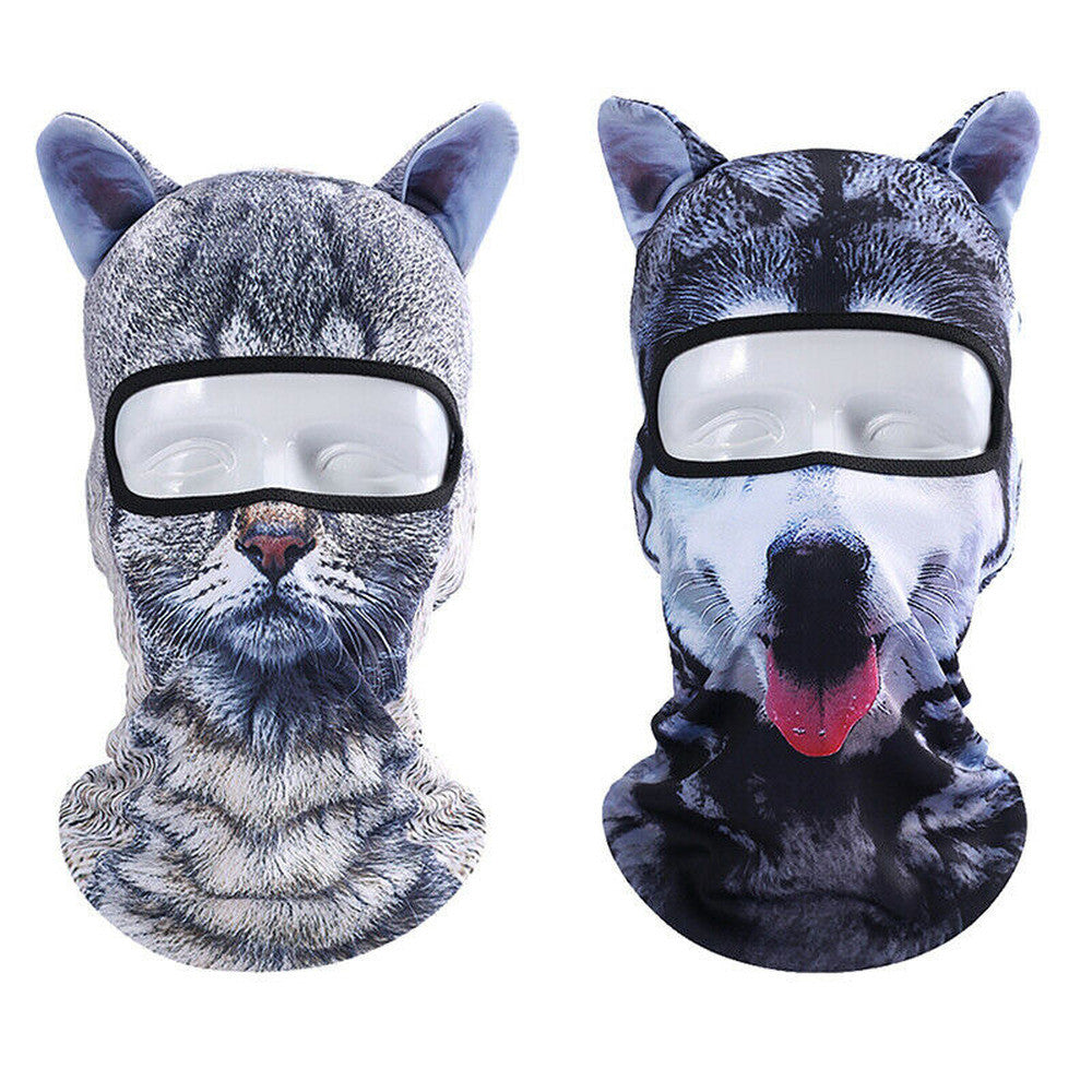 Full Face Mask Balaclava with Animal Ears for Outdoor Activities