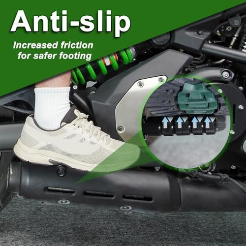 Universal Motorcycle Highway Pegs for 22-28mm Crash Bars - Aluminum Support