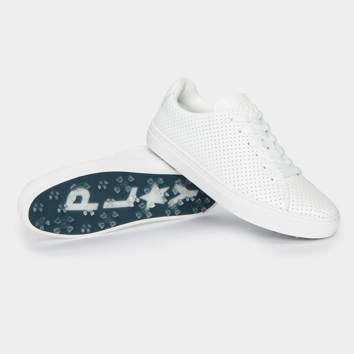 Women's Perforated Leather Golf Shoes Waterproof Street Style Footwear