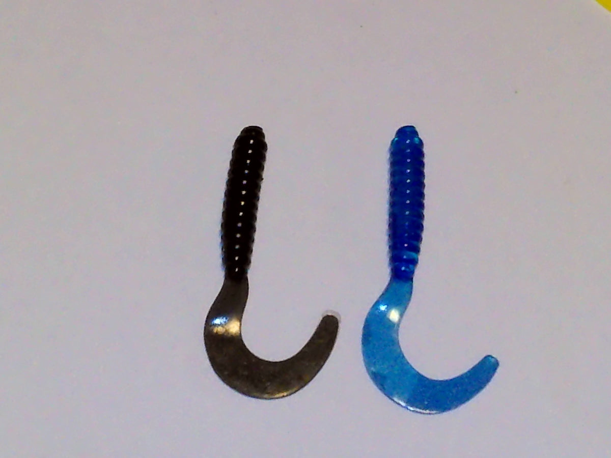 Bulk 100 Soft Plastic Fishing Lures for Crappie & Pan Fish - 2 Inch Trolling Baits
