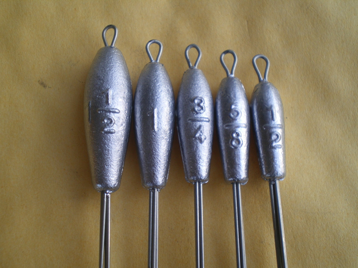 25 Pack 1 Oz Fishing Sinkers Claw Weights with Stainless Steel Legs