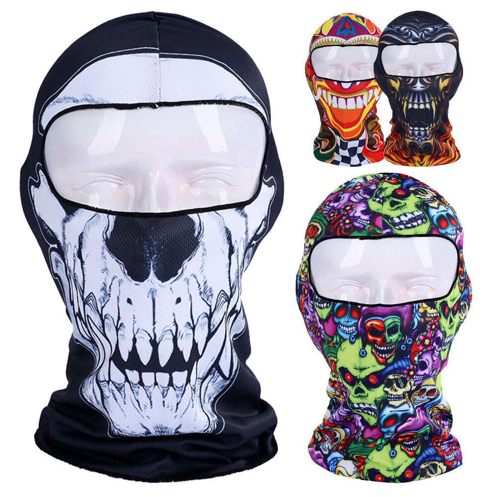 Tactical Halloween Face Mask Balaclava Beanie for Men Women Full Face Cover