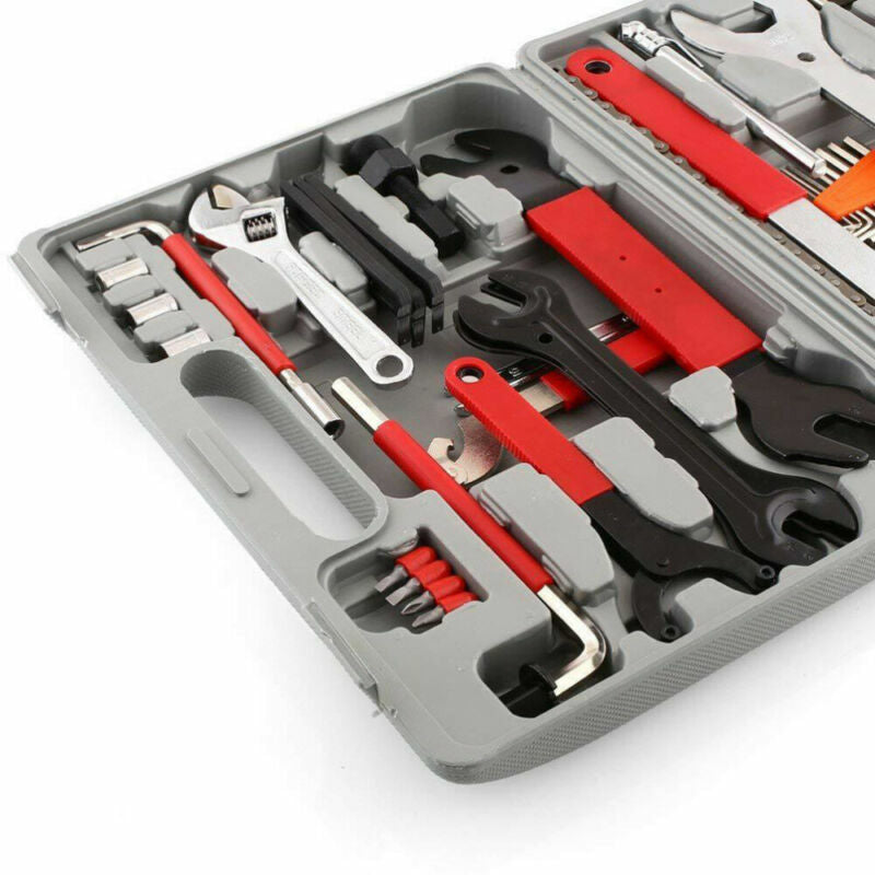 44PCS Bike Repair Tool Kit Set - Bicycle Maintenance & Cycling Gear