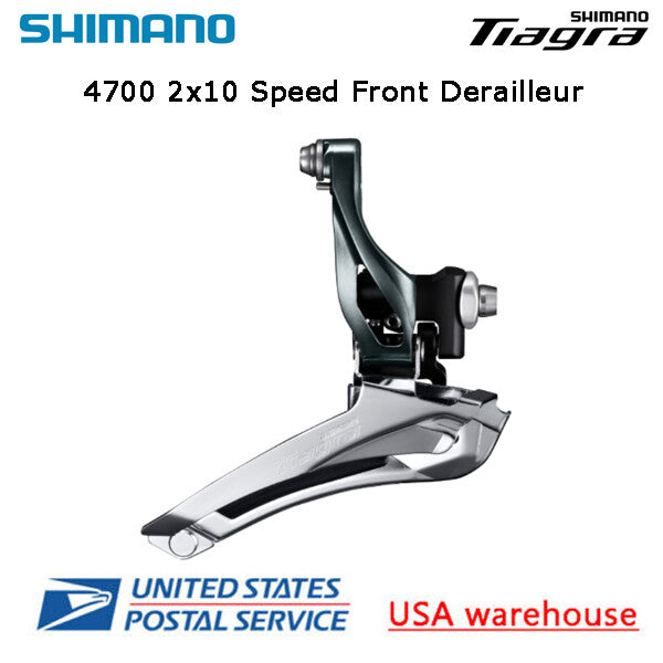 Shimano Tiagra 2x10 Speed Front Derailleur - Braze-On or Clamp Mount