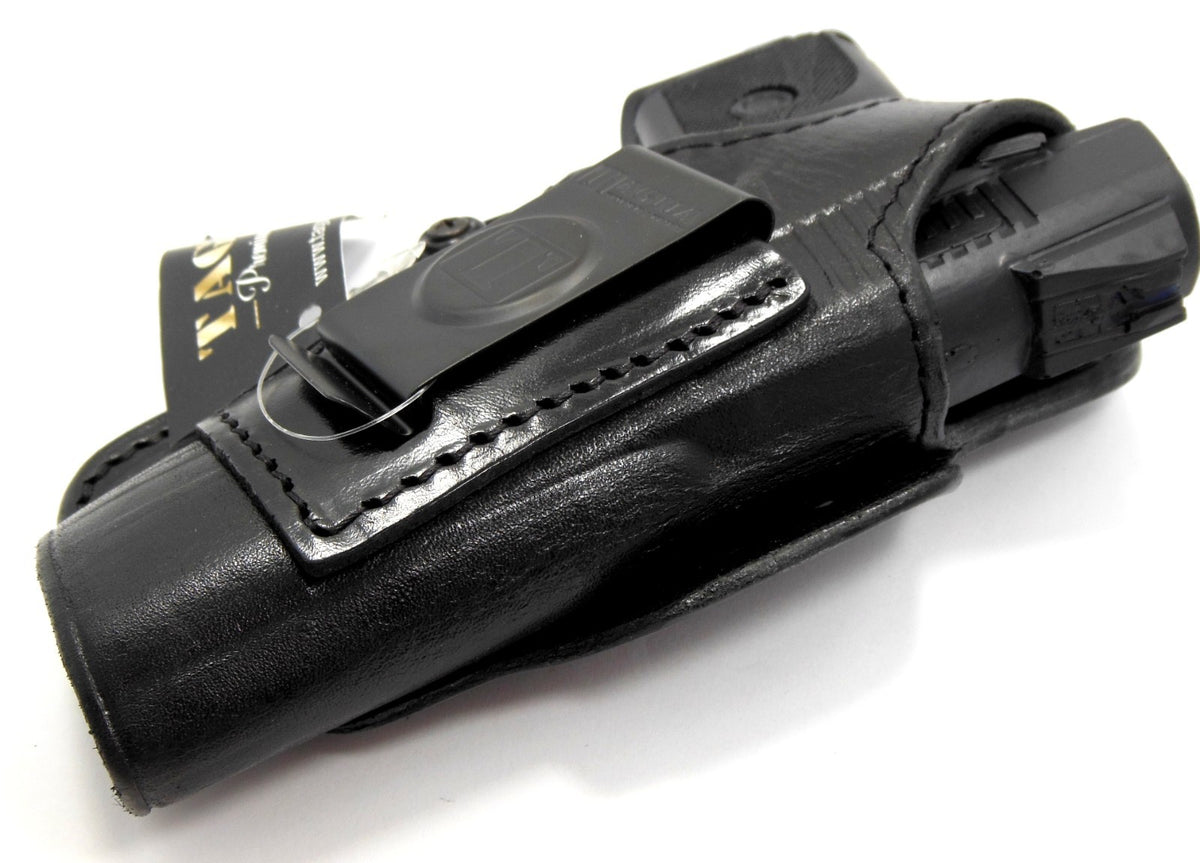 Right Hand Leather 4-in-1 Concealed Carry Holster for Multiple Gun Models