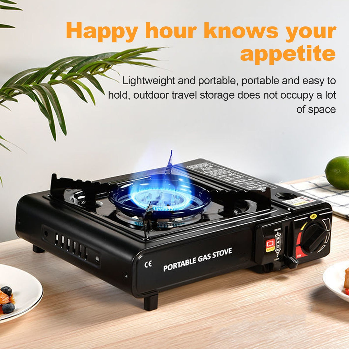 Portable Camping Stove with Carrying Case for Hiking and Emergencies