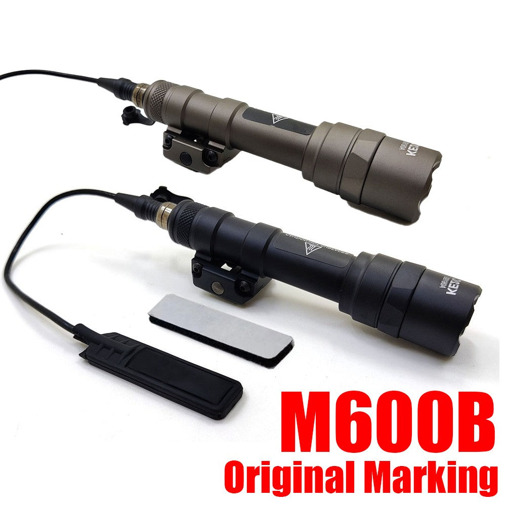 Tactical LED with Pressure Switch & Tail Cap - Black