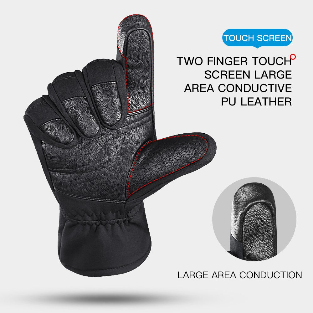 Waterproof Winter Work Gloves with Touchscreen Compatibility - Insulated Skiing & Snowboarding Gloves
