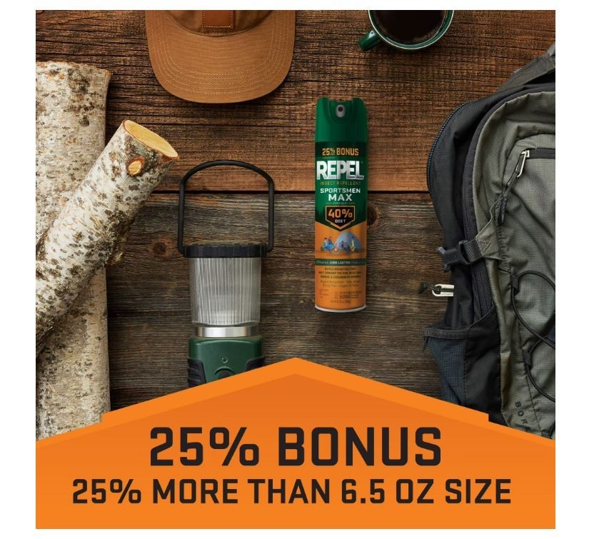 (4 Pack) Outdoor Insect Repellent Spray with 40% DEET - Long-Lasting Mosquito & Tick Protection