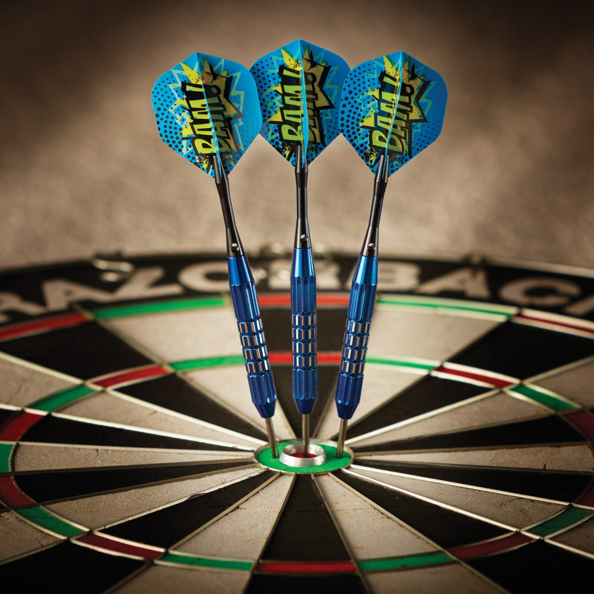 Viper Comix Steel Tip Darts, 22g - Blue, Set of 3 with Flights & Extras