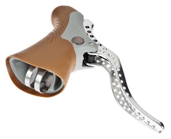 Road Bike Brake Lever Set Lightweight Alloy Retro Silver - Ergonomic, Quick Release