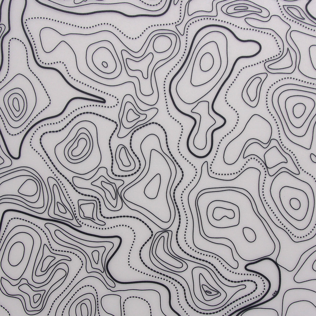 KYDEX Infused Topographic Map Camo Sheet - Multiple Sizes & Patterns