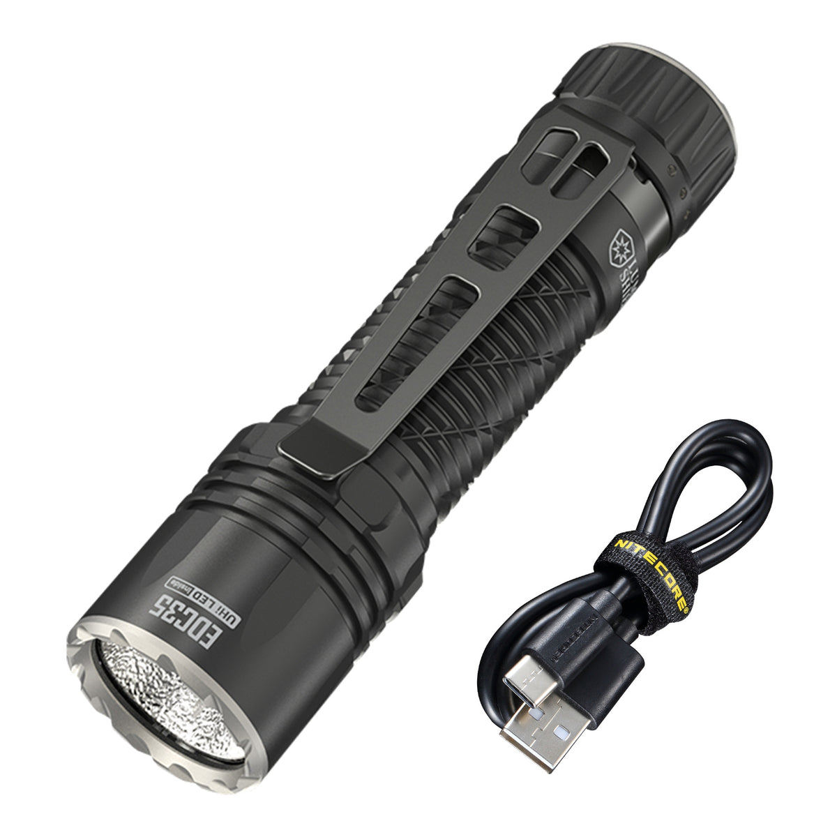 Rechargeable LED Flashlight 5000 Lumens with USB-C & Long Battery Life