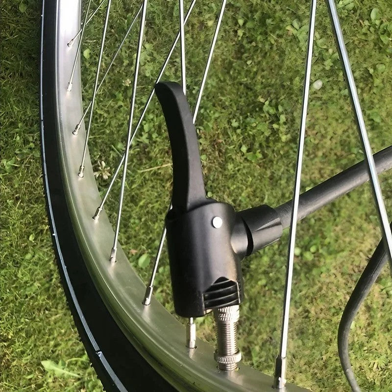 Universal Dual Head Bicycle Pump Nozzle Adapter for Schrader & Presta Valves