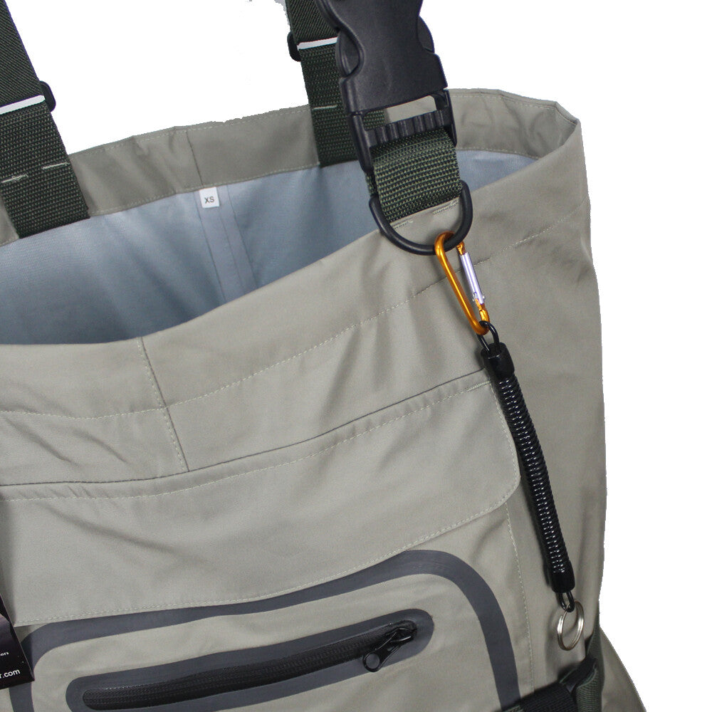 Breathable Waterproof Fly Fishing Chest Waders with Adjustable Suspenders